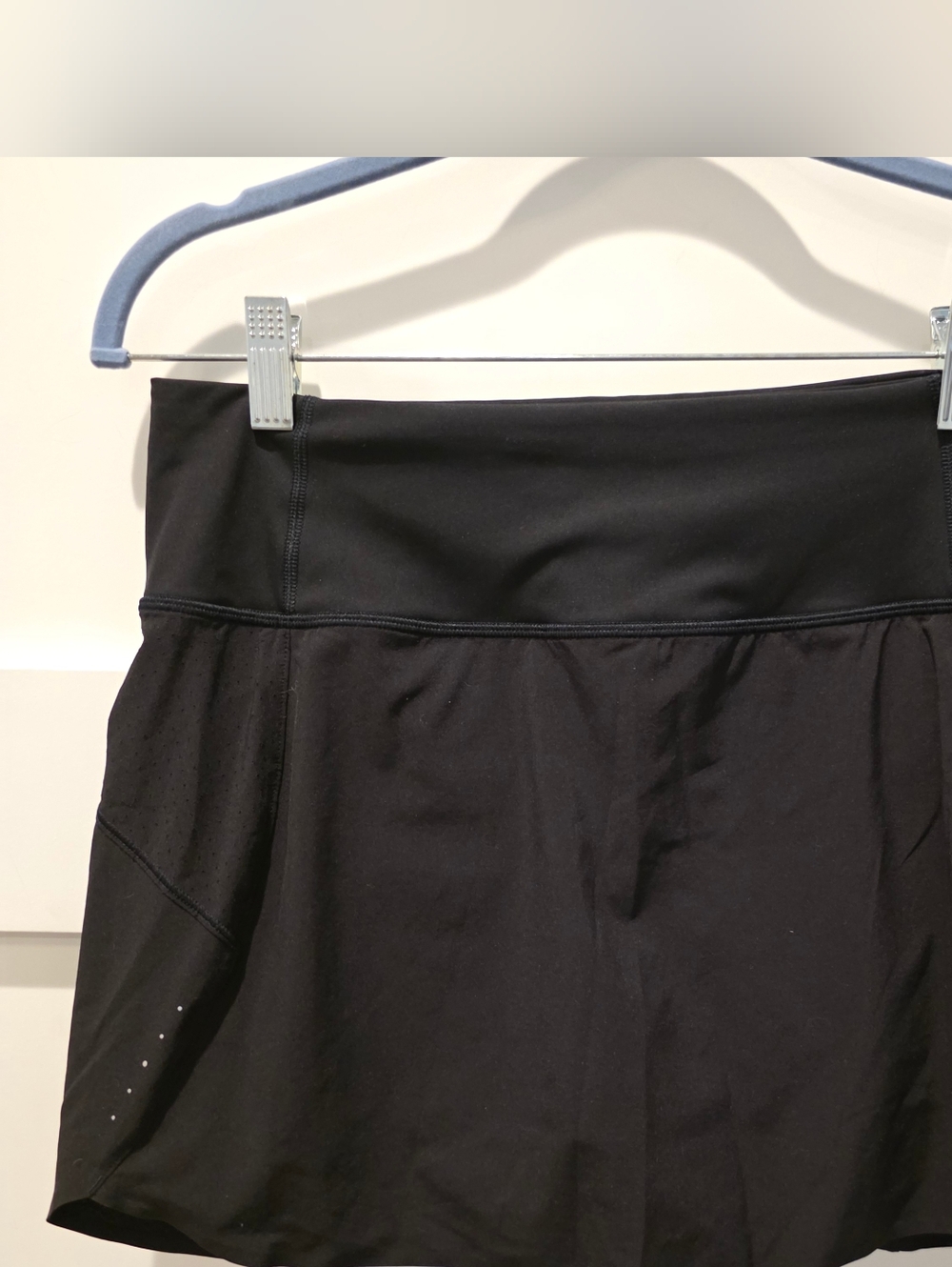 Athleta Womens Run With It 14" Skort Bike Shorts S Black Athletic Athleisure